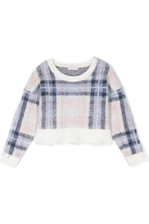 MONNALISA Maglione tartan con effetto vissuto
