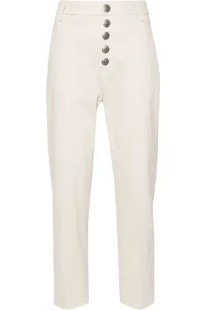 Dondup Pantaloni Nima con placca logo