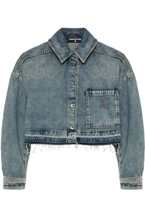 Patrizia Pepe Camicia denim crop