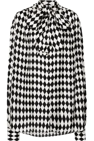 Balmain Camicia con motivo geometrico