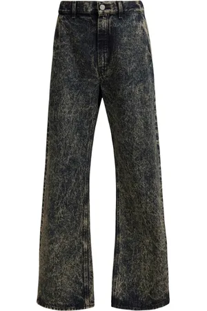 Marni Jeans a gamba ampia con effetto vissuto