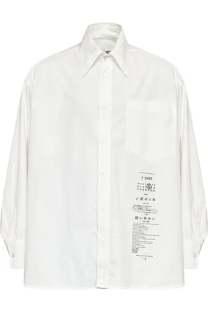 Maison Margiela Camicia Spliced Numbers
