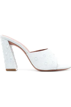 Amina Muaddi Sandali Brigitte Clear Crystal 95mm