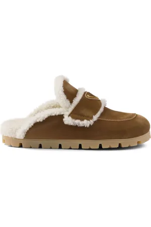 Prada Mules con finiture in shearling