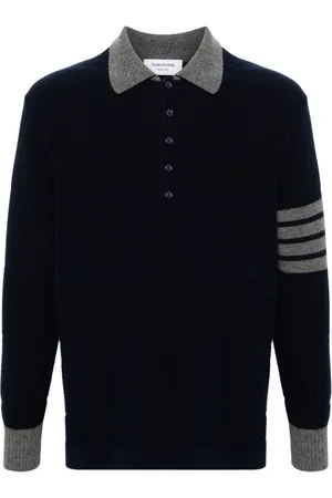 Thom Browne Polo con dettaglio a 4 righe