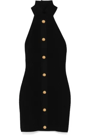 Balmain Abito corto con scollo all