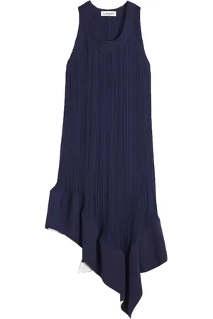 Lanvin Abito midi plissettato