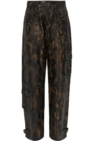 Gestuz Pantaloni dritti in pelle
