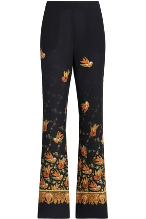 Etro Pantaloni dritti con stampa paisley