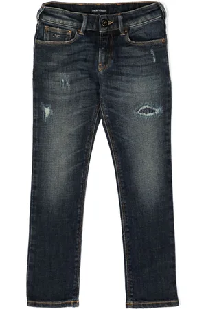 Emporio Armani Jeans dritti con effetto vissuto