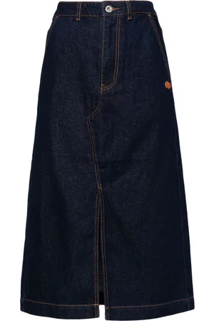 Chocoolate Gonna in denim con logo