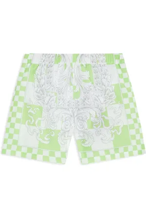 VERSACE Costume da bagno con stampa Barocco Damier