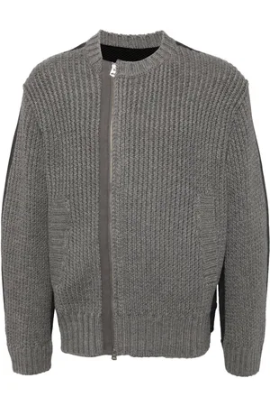 CROQUIS Cardigan con zip decentrata