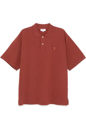 Maison Kitsuné Polo con applicazione Bold Fox Head