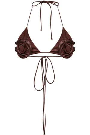 MAGDA BUTRYM Top bikini a fiori