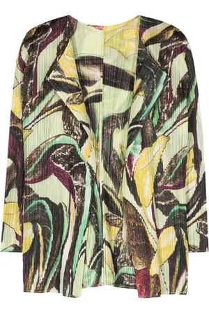 PLEATS PLEASE ISSEY MIYAKE Giacca plissettata con stampa grafica