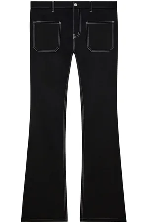 Courrèges Jeans svasati a vita bassa