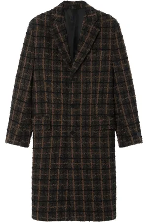 VERSACE Cappotto monopetto in tweed