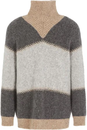 Giorgio Armani Maglione a collo alto con design color-block