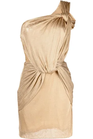 Costarellos Abito corto monospalla con dettagli cut-out