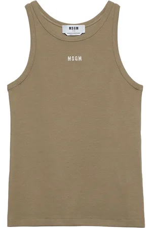 Msgm Top a coste con ricamo