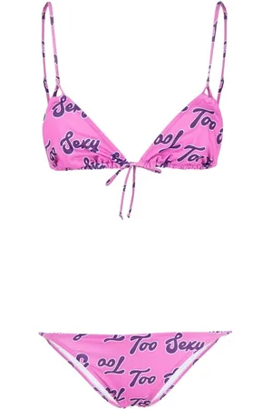 Natasha Zinko Set bikini con stampa Too Sexy