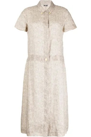 CHANEL Chemisier con stampa Cambon Pre-owned 1999