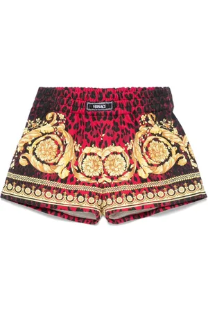 VERSACE Shorts con stampa barocca
