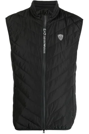 EA7 Gilet trapuntato con applicazione