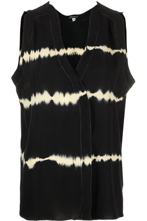 Giorgio Armani Top smanicato con fantasia tie-dye anni 2000