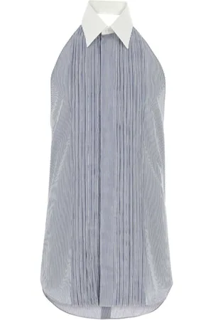Fendi Camicia smanicata plissettata