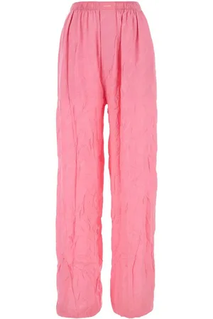 Balenciaga Pantaloni a gamba ampia con logo jacquard