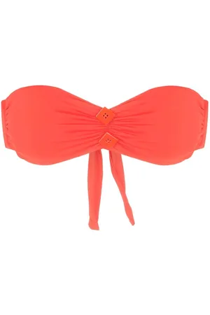 CLUBE BOSSA Top bikini a fascia con scollo all