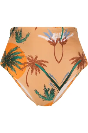 RAQUEL DINIZ Slip bikini con stampa Palm Tree