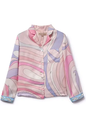 PUCCI Junior Camicia con stampa Marmo