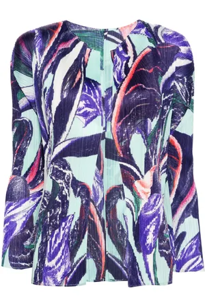 PLEATS PLEASE ISSEY MIYAKE Giacca plissettata con stampa grafica