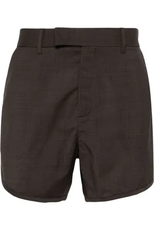 MARTINE ROSE Shorts sartoriali in pied-de-poule