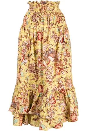 ULLA JOHNSON Gonna midi Acacia Calla Lily
