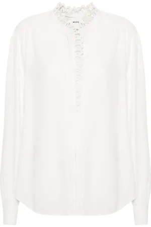 Marant Etoile Camicia Estela con rifinitura in sangallo