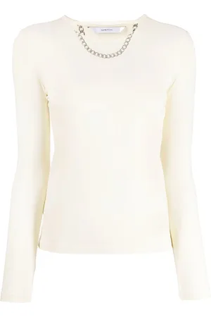 pushBUTTON Top a maniche lunghe