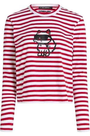 Karl Lagerfeld T-shirt Ikon a righe