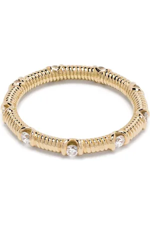 LEANDRA BAGS Anello Cabo Noria in giallo 18kt con diamanti