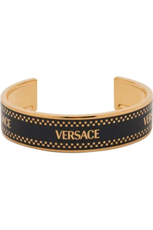 VERSACE Bracciale rigido con logo anni 