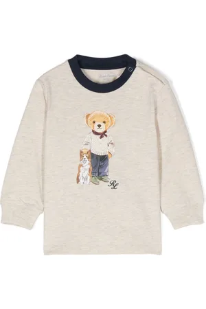 Ralph Lauren Felpa con stampa Polo Bear