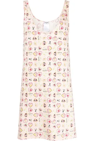 CHANEL Abito corto Valentine con stampa 2006