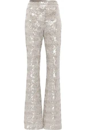 FORTE FORTE Pantaloni svasati con paillettes