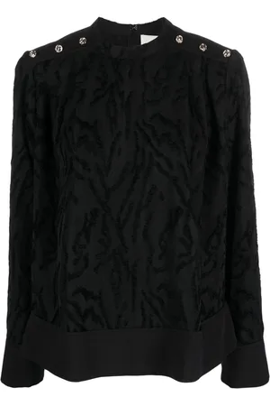 3.1 Phillip Lim Blusa Shadow Vines jacquard
