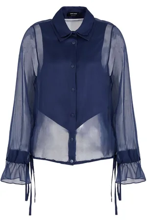 Giorgio Armani Top a maniche lunghe semi trasparente