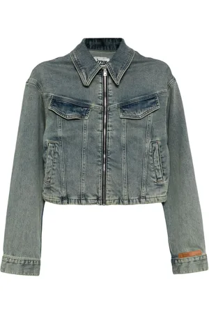 Izzue Giacca denim con zip