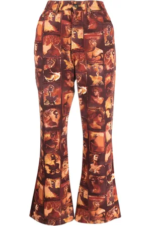Jean Paul Gaultier Pantaloni svasati crop anni 